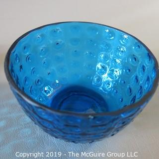 Assortment of Blue Art Glass