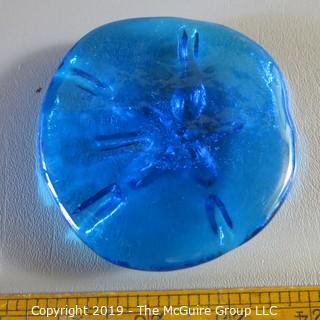 Assortment of Blue Art Glass