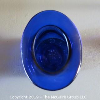 Assortment of Blue Art Glass