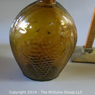 Assorted EAPG Amber-Brown Bottles EMBOSSED see all photos