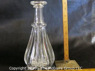 Large Lead Crystal Decantor Lobate