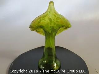 Jack-in-the-pulpit hand formed bud vase