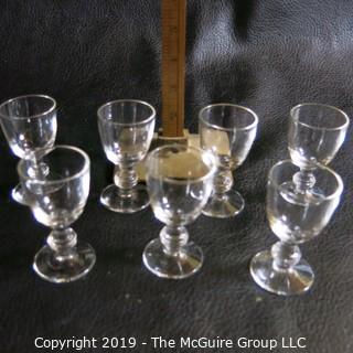 7 Small Sherry Glasses