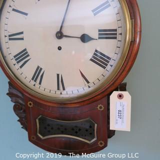 Large Unmarked Circular Wall Clock