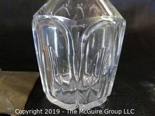 Two Small Crystal Decanters 'Colonial Style'