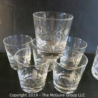 Mixed Glassware x10  incl etched & cut