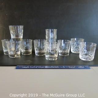 Mixed Glassware x10  incl etched & cut