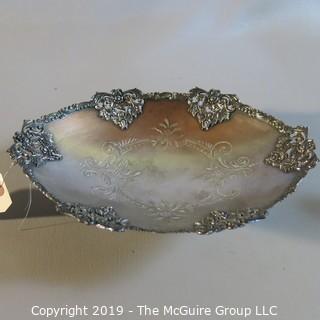 Silver Plated (Quad) Footed Oval Tray