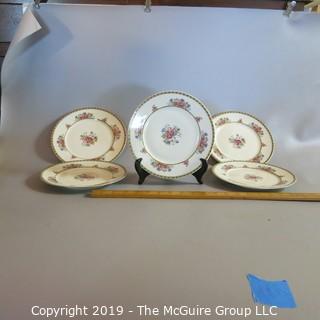 Haviland Limoges Ivory China x5 Flowers