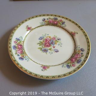 Haviland Limoges Ivory China x8 Dessert Plates - Flowers