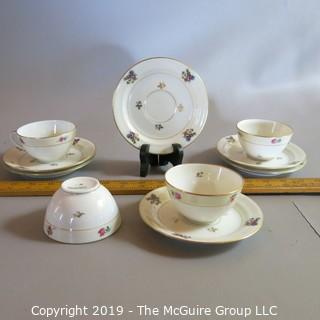 Limoge Cups & Saucers by Chastagner - Pattern Numbered