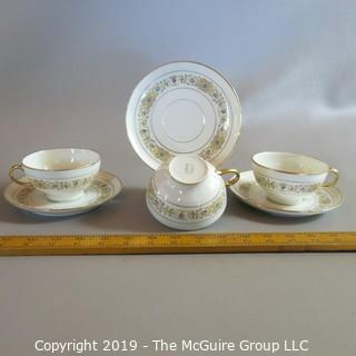 Limoge x3 Cups & Saucers by Guerin