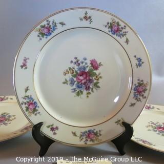 China Plates - Bavarian - x3 'The Queenrose" pattern