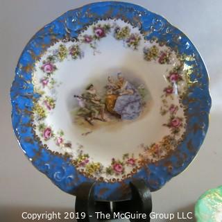 Fine China Art Plates x4 - Victoria Austria