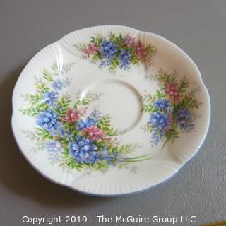 Fine China - Mixed Plate Cup and Saucers - Bavaria, Royal Albert, CZ 