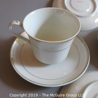 Fine China - Cups and Saucers - x3 Gold Trim Japan