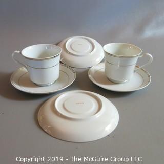 Fine China - Cups and Saucers - x3 Gold Trim Japan