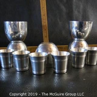 Pewter Cups x11 - Engraved - Commemorative - Striff - Sheffield