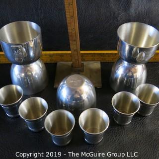 Pewter Cups x11 - Engraved - Commemorative - Striff - Sheffield