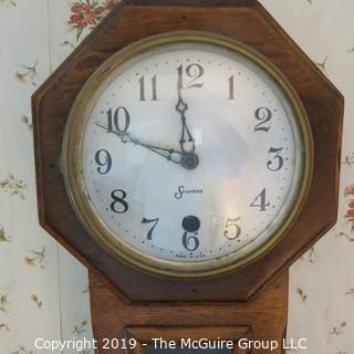 Large marked Octagonal Wall Clock