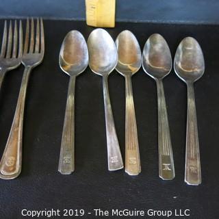 Advertising : Flatware from various Hotels : Hilton - Omni