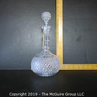 Crystal: Cut Lead Crystal Decanter w/ stopper