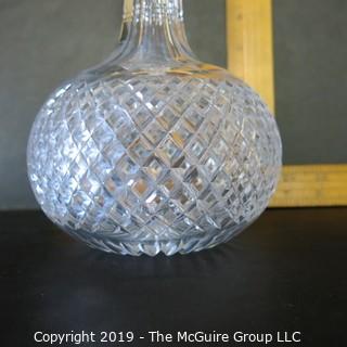 Crystal: Cut Lead Crystal Decanter w/ stopper