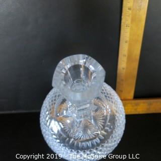 Crystal: Cut Lead Crystal Decanter w/ stopper