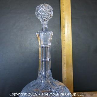 Crystal: Cut Lead Crystal Decanter w/ stopper