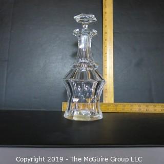 Crystal: Lead Crystal Decanter w/ stopper