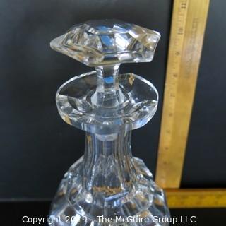 Crystal: Lead Crystal Decanter w/ stopper