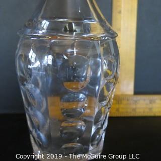 Crystal: Cut Crystal Decanter w/Stopper