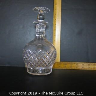 Crystal: Cut Crystal Decanter w/ parisol stopper