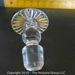 Crystal: Cut Crystal Decanter w/ parisol stopper