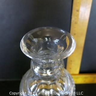 Crystal: Cut Crystal Decanter w/ stopper