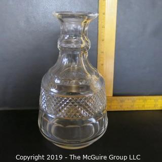 Crystal: Cut Crystal Decanter w/ stopper