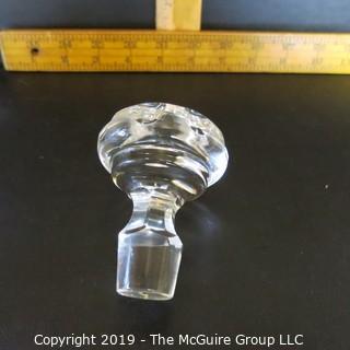 Crystal: Cut Crystal Decanter w/ stopper