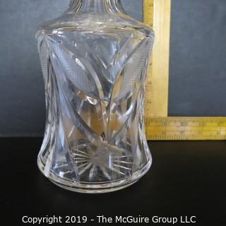 Crystal: Cut Crystal Decanter w/ Stopper  WATERFORD