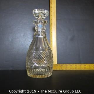 Crystal: Lead Crystal Decanter w/ stopper