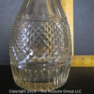 Crystal: Lead Crystal Decanter w/ stopper