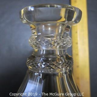 Crystal: Lead Crystal Decanter w/ stopper