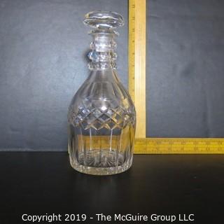 Crystal: Cut Crystal Decanter w/ stopper LOOK