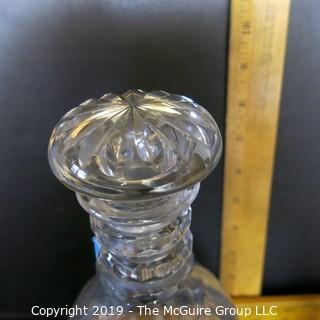 Crystal: Cut Crystal Decanter w/ stopper LOOK