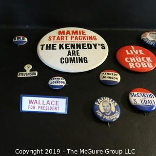 Historical: Political: Campaign Buttons : Mamie