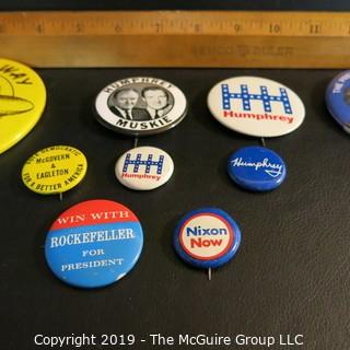 Historical: Political: Campaign Buttons : LBJ