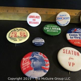 Historical: Political: Campaign Buttons : Abe