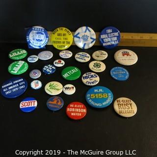 Historical: Political: Campaign Buttons : Lillis