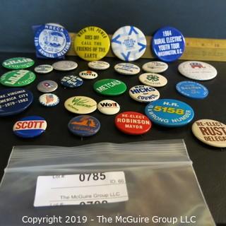 Historical: Political: Campaign Buttons : Lillis