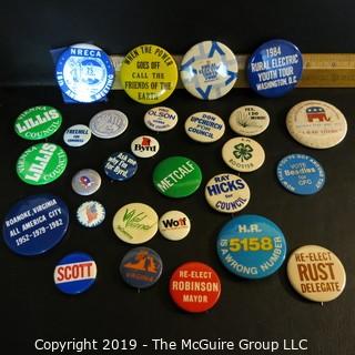 Historical: Political: Campaign Buttons : Lillis