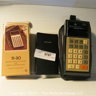 VTG Electronic Calculators: TI x2 and Casio